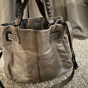 Banana Republic Grey Leather Purse